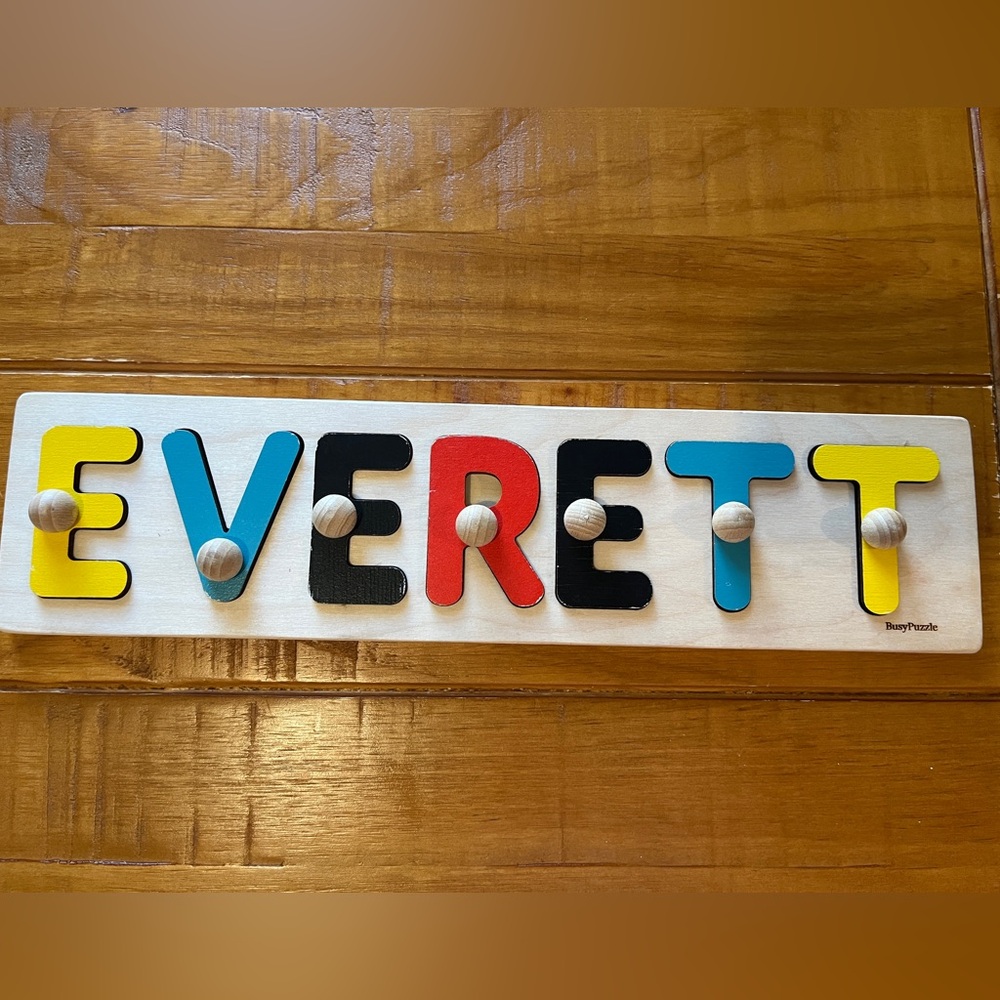 Custom Everett Name Puzzle